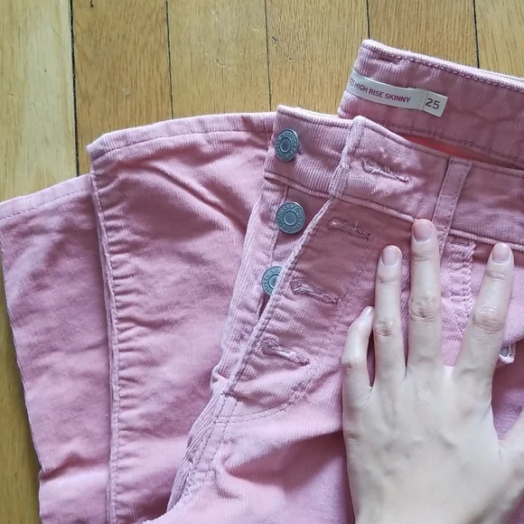 Levi's Pink Corduroy pants cords jeans - Picture 2 of 6